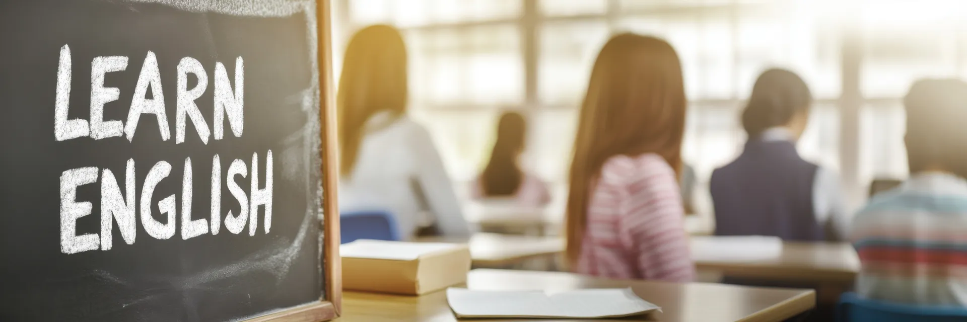East Asian students in an English language classroom